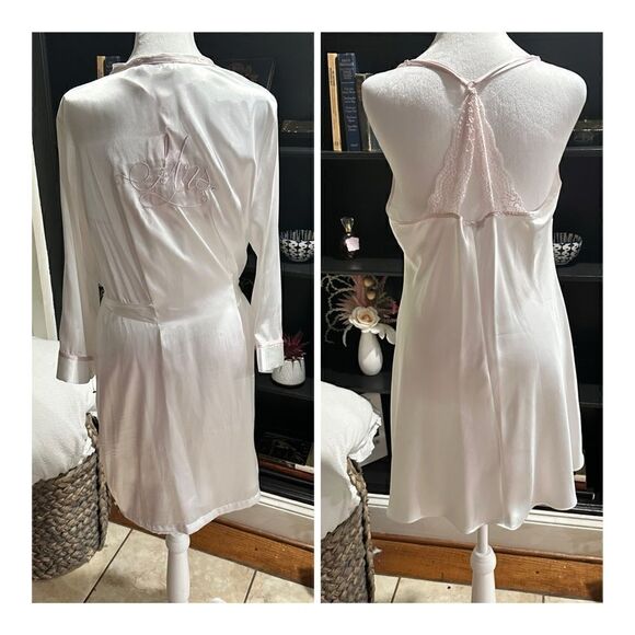 Linea Donatella Mrs. Nightgown and Robe Bundle Size Large NWT - Picture 1 of 12